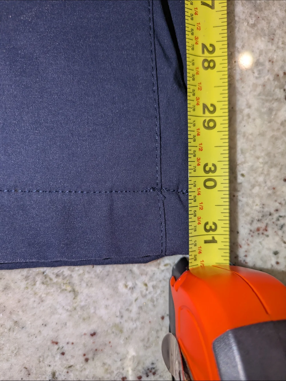 Eddie Bauer Men's Fleece Lined Tech Pants 34x32 Navy Stretch Outdoor Hiking